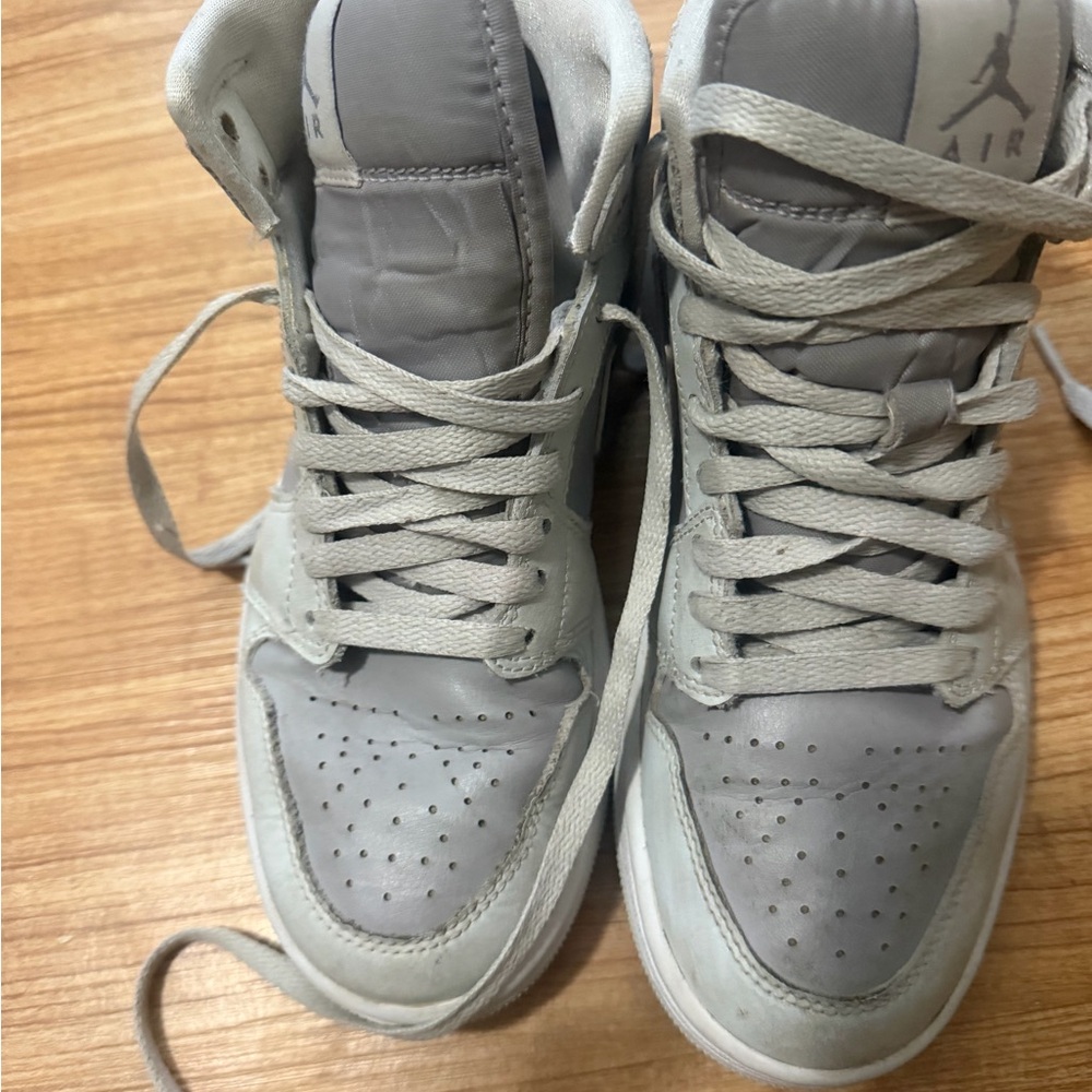 Nike Light Grey High-Top Sneakers